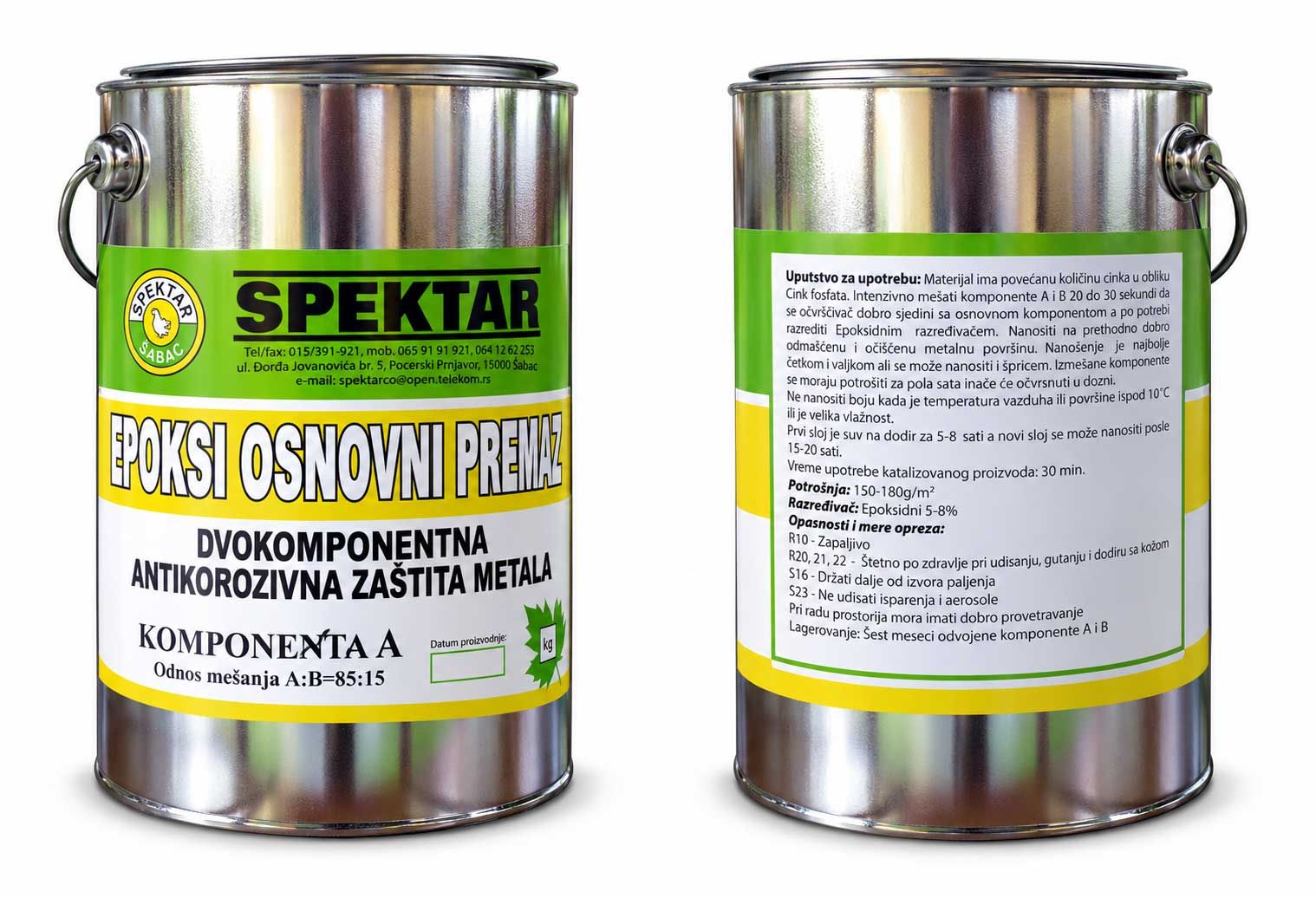 Epoksi osnovni premaz Spektar d.o.o. za metalne površine
